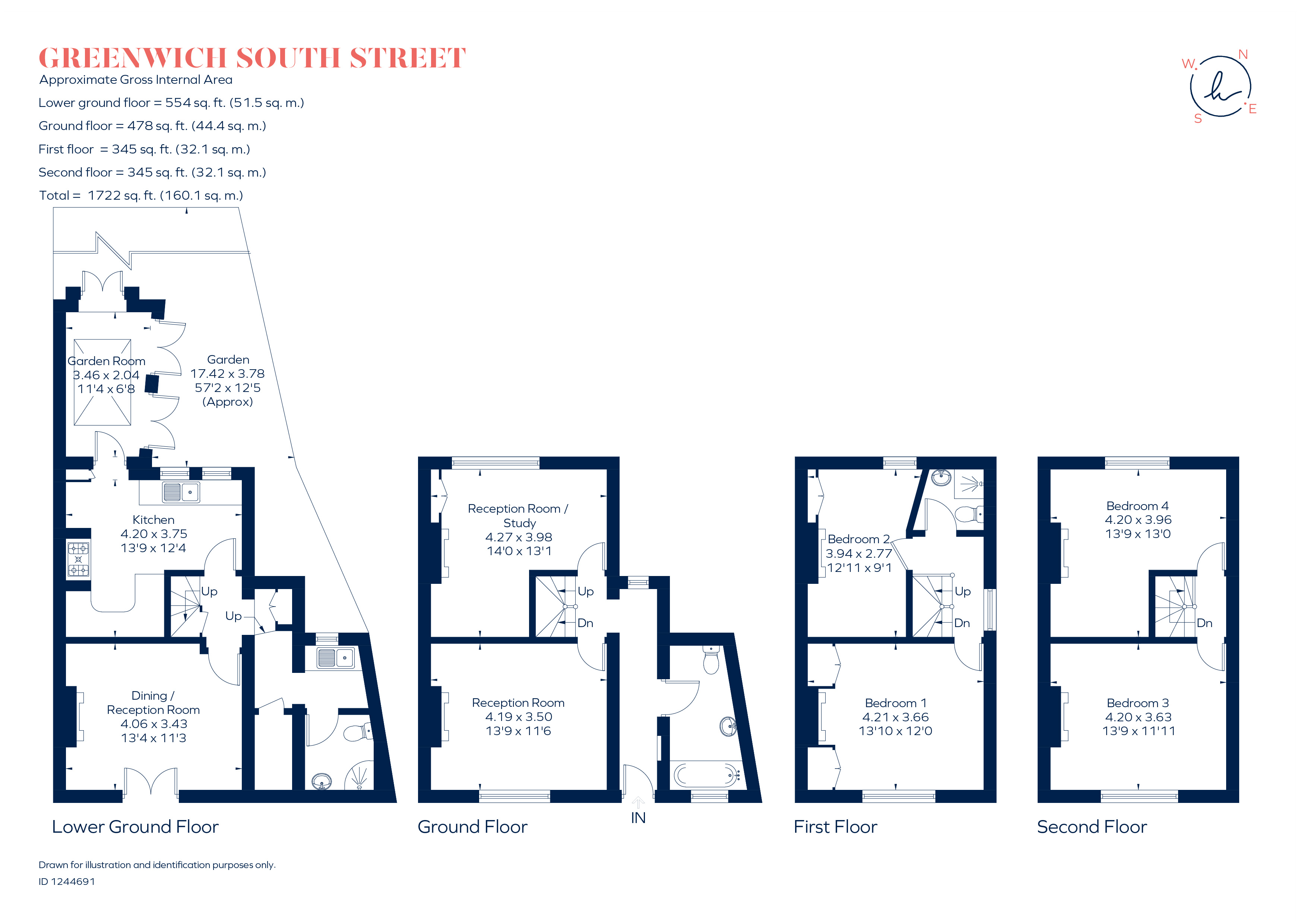96, Greenwich South Street, London floorplan