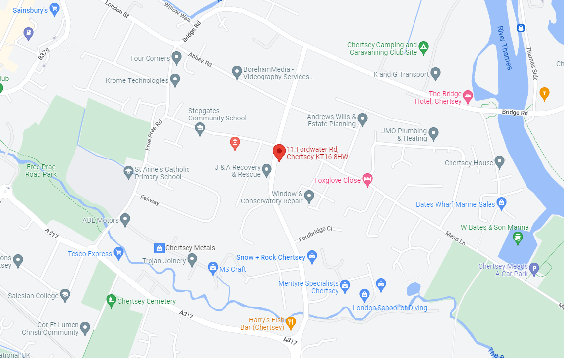 Fordwater Road, Chertsey KT16, 2 bedroom end terrace house for sale