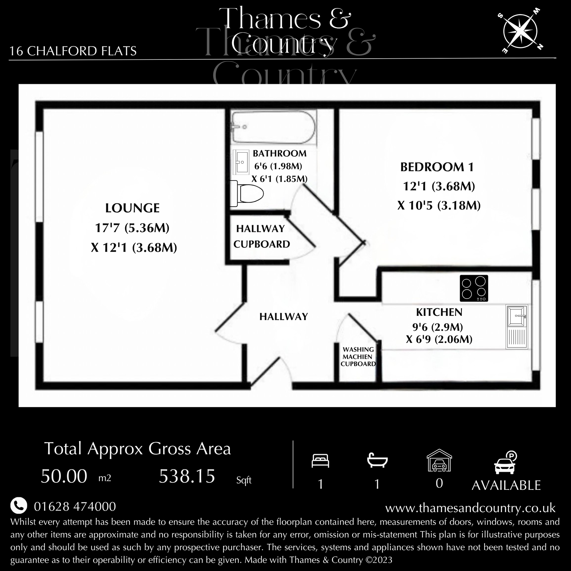 16 Chalford Flats, High Wycombe floorplan
