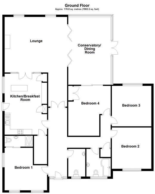 4 Bedrooms Detached bungalow for sale in St. Raphaels, Buxted, Uckfield, East Sussex TN22