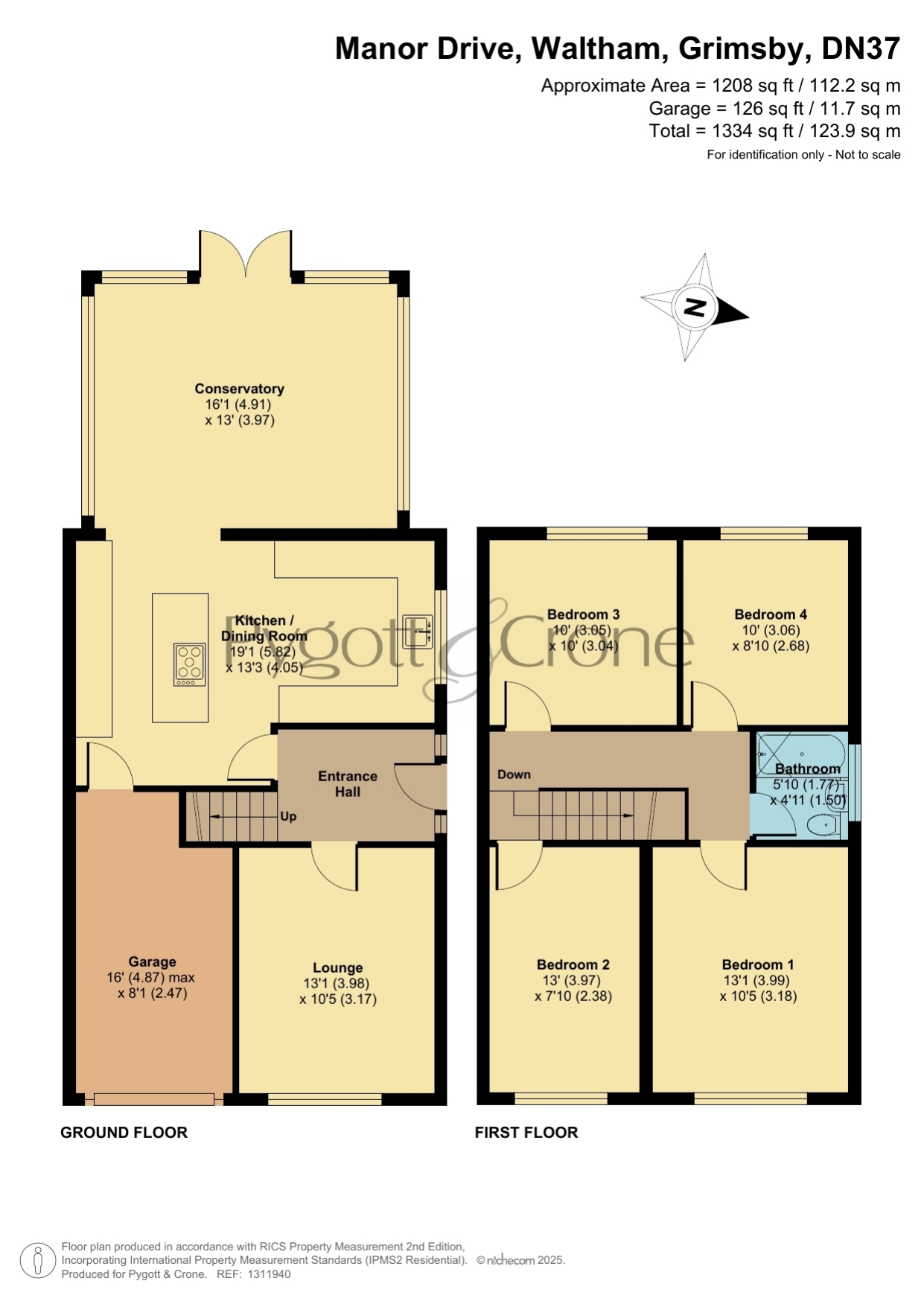55, Manor Drive, Grimsby floorplan