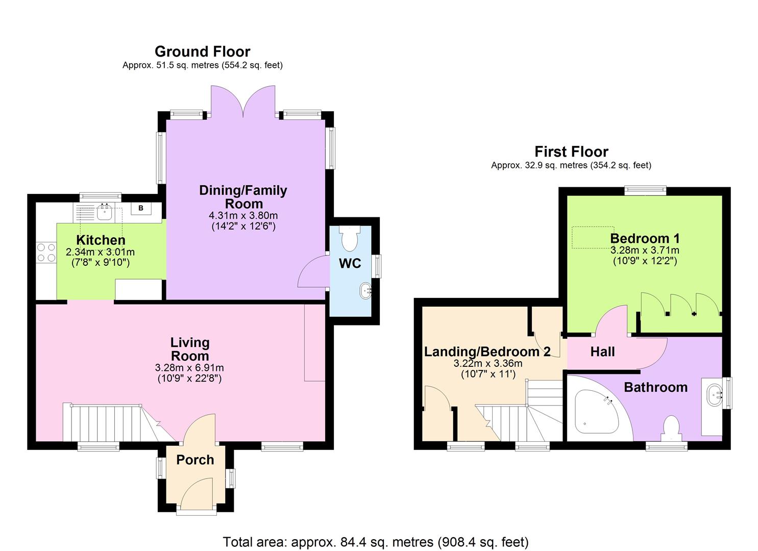 The Old Post Office, Bishopstone, Hereford floorplan