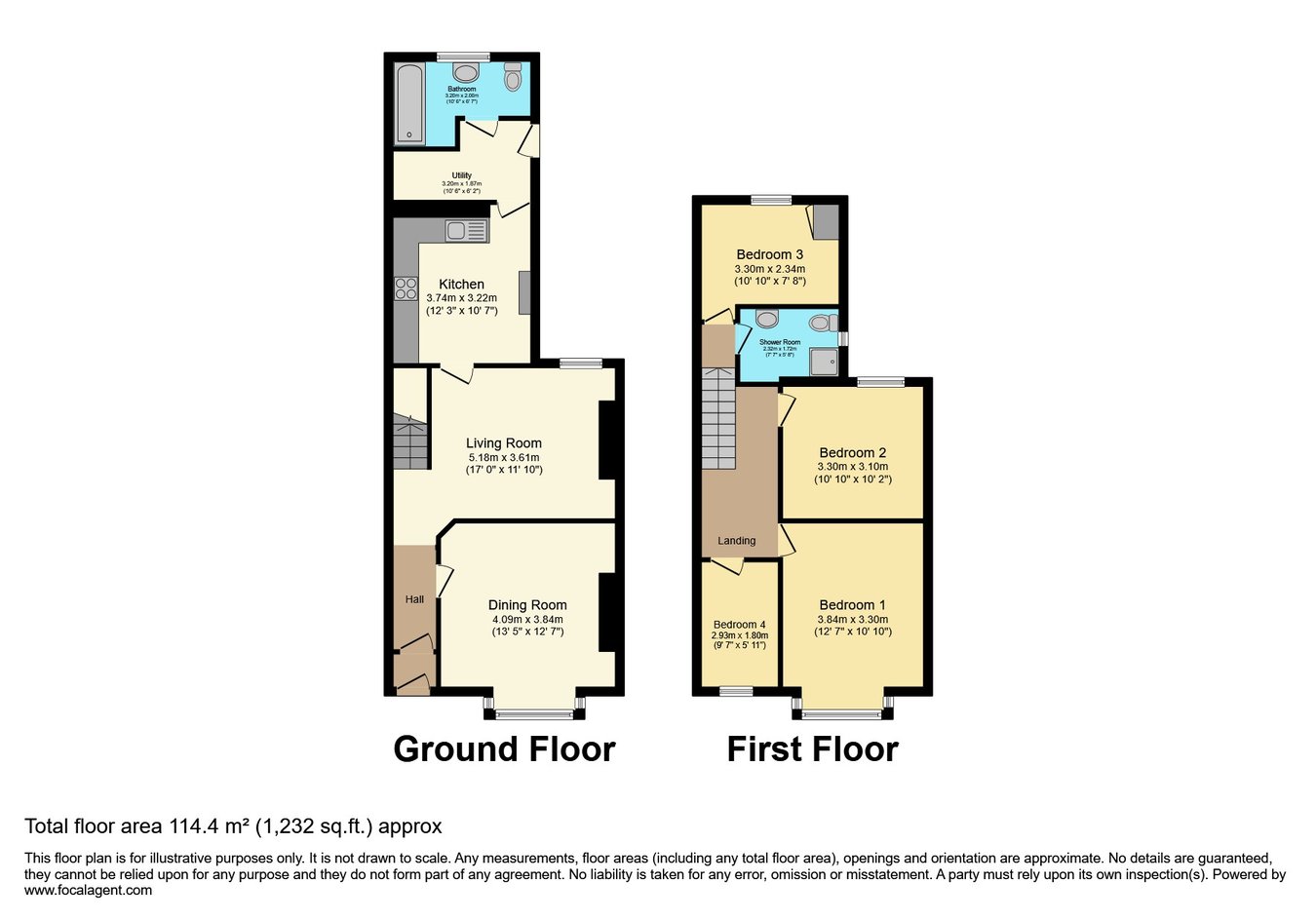 16, Hillside Park, Bargoed floorplan