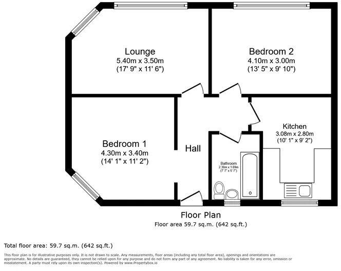 Flat 5, Devon House,, Devon House Drive, Newton Abbot floorplan