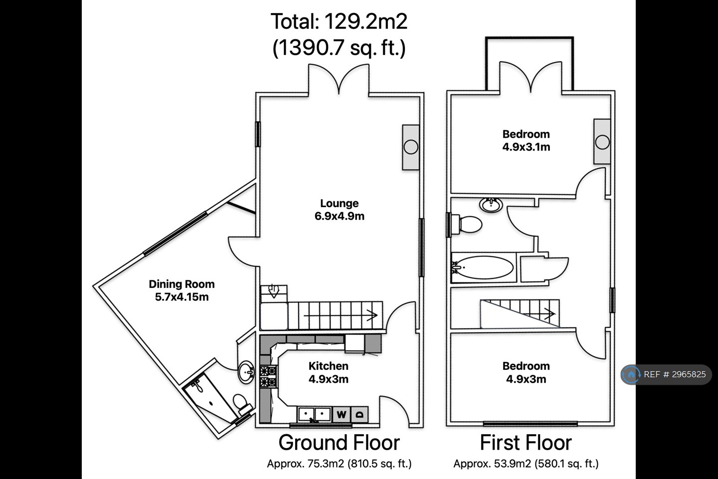 The Cottage New Manor Farm, Ellington Road Woolley, Huntingdon floorplan
