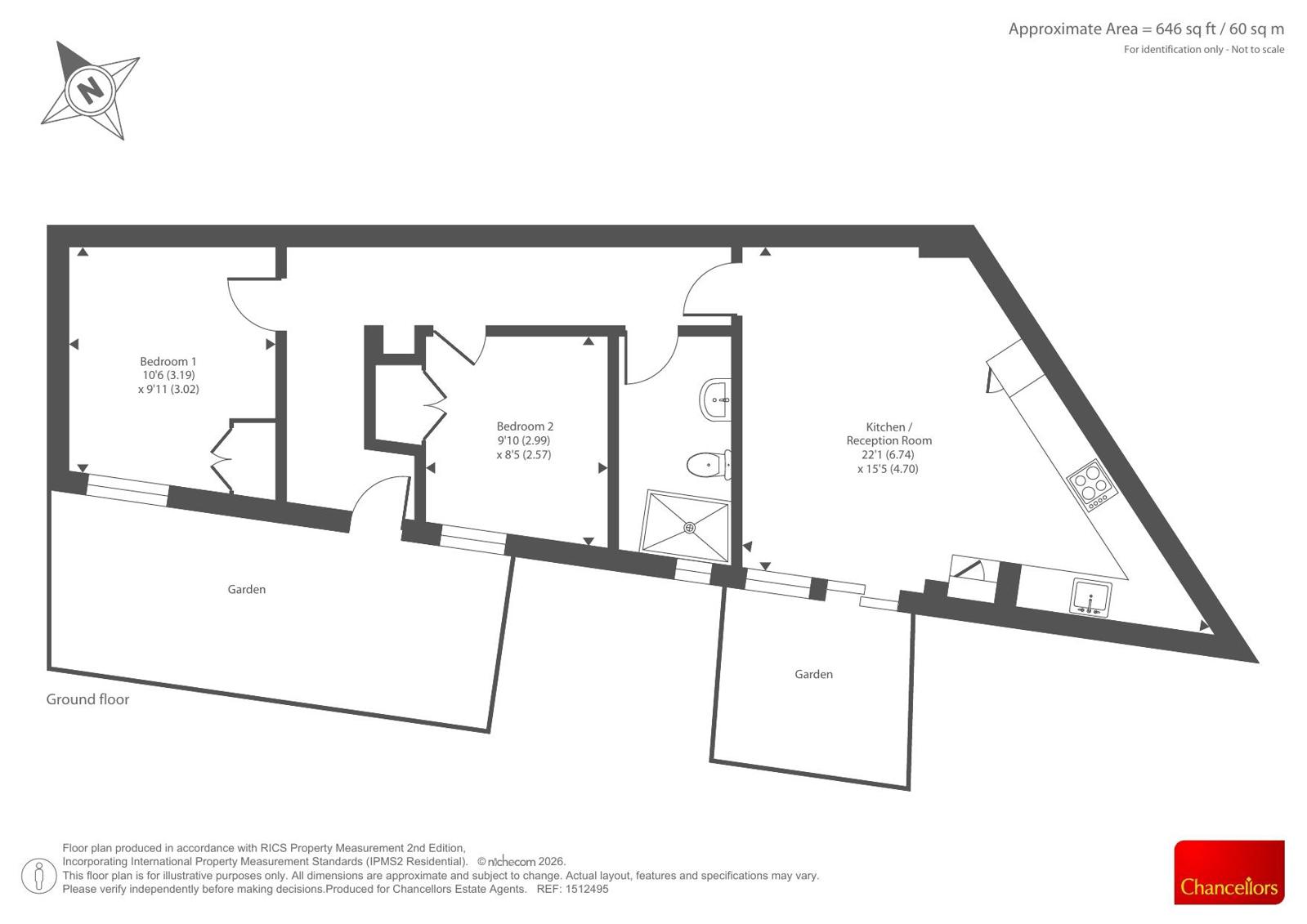 Church Walk, London floorplan