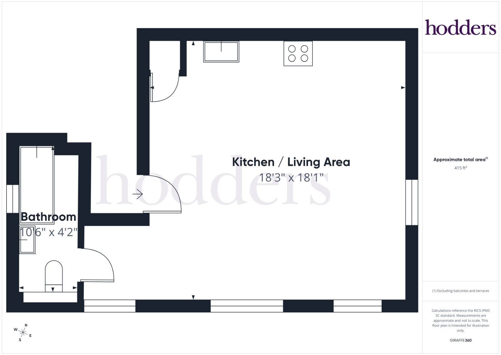 Flat 3 Lantern House Hamilton Court,, Gogmore Lane, Chertsey floorplan