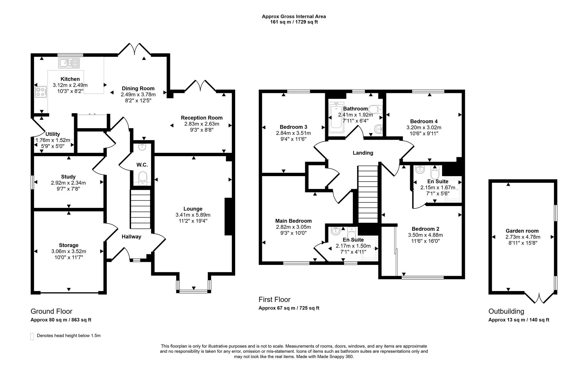17 Bullrush Meadow, Wigan floorplan