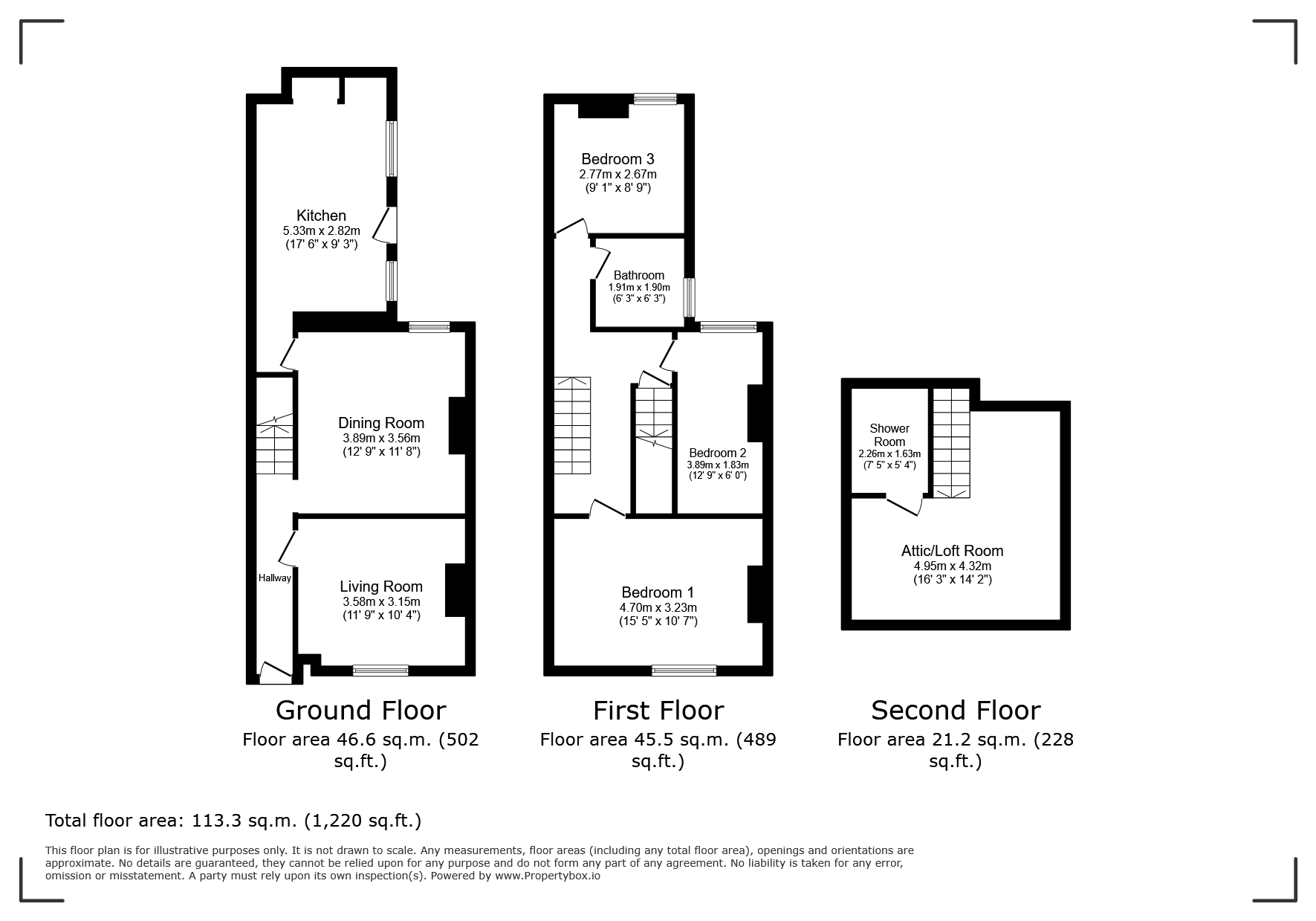 30, Glynne Street, Deeside floorplan