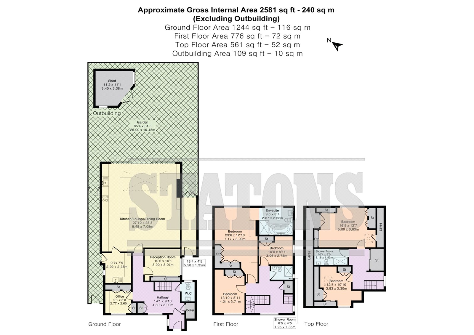 Cherry Tree Cottage, 9, Hendon Wood Lane, London floorplan