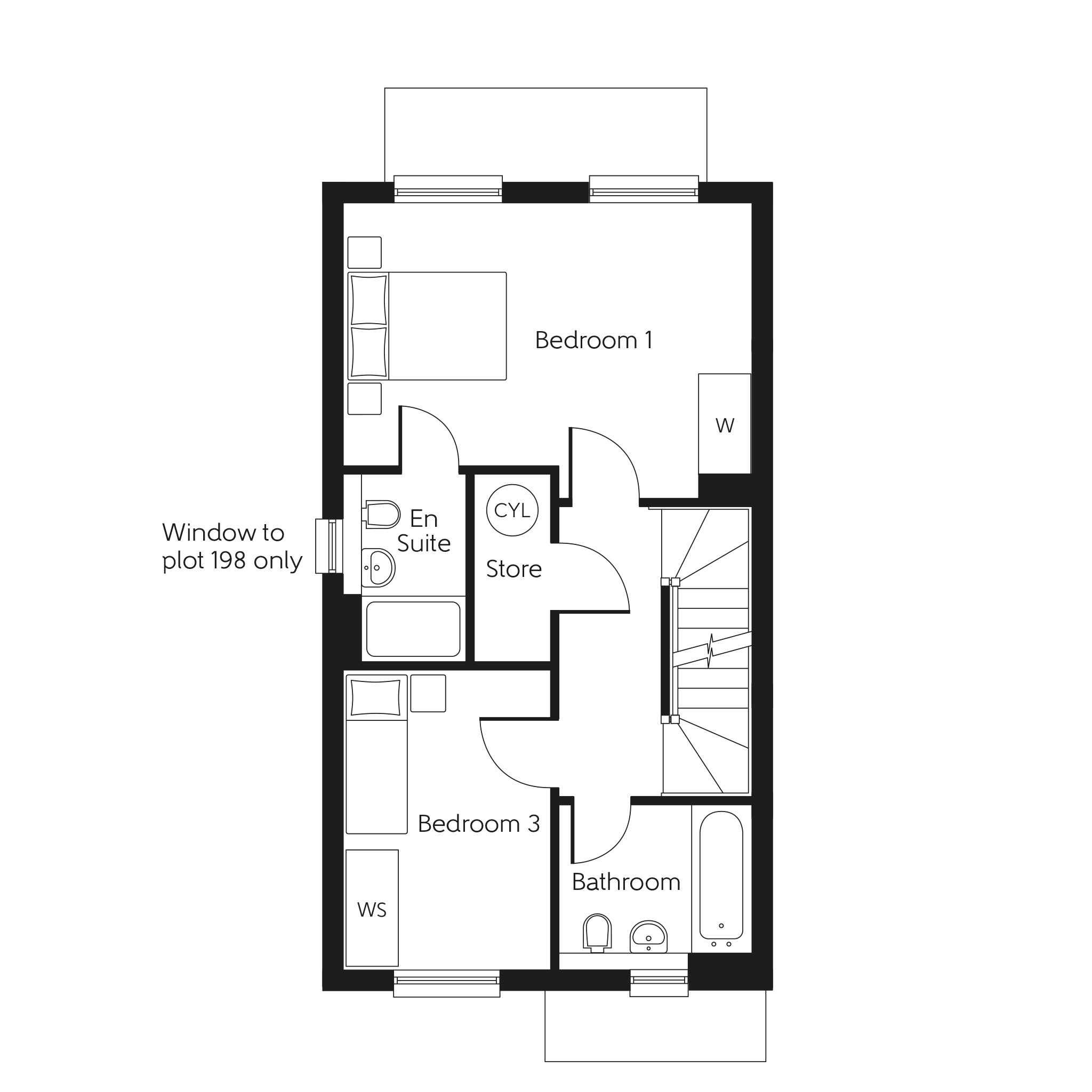 198, Washmill Gardens, Northfleet floorplan