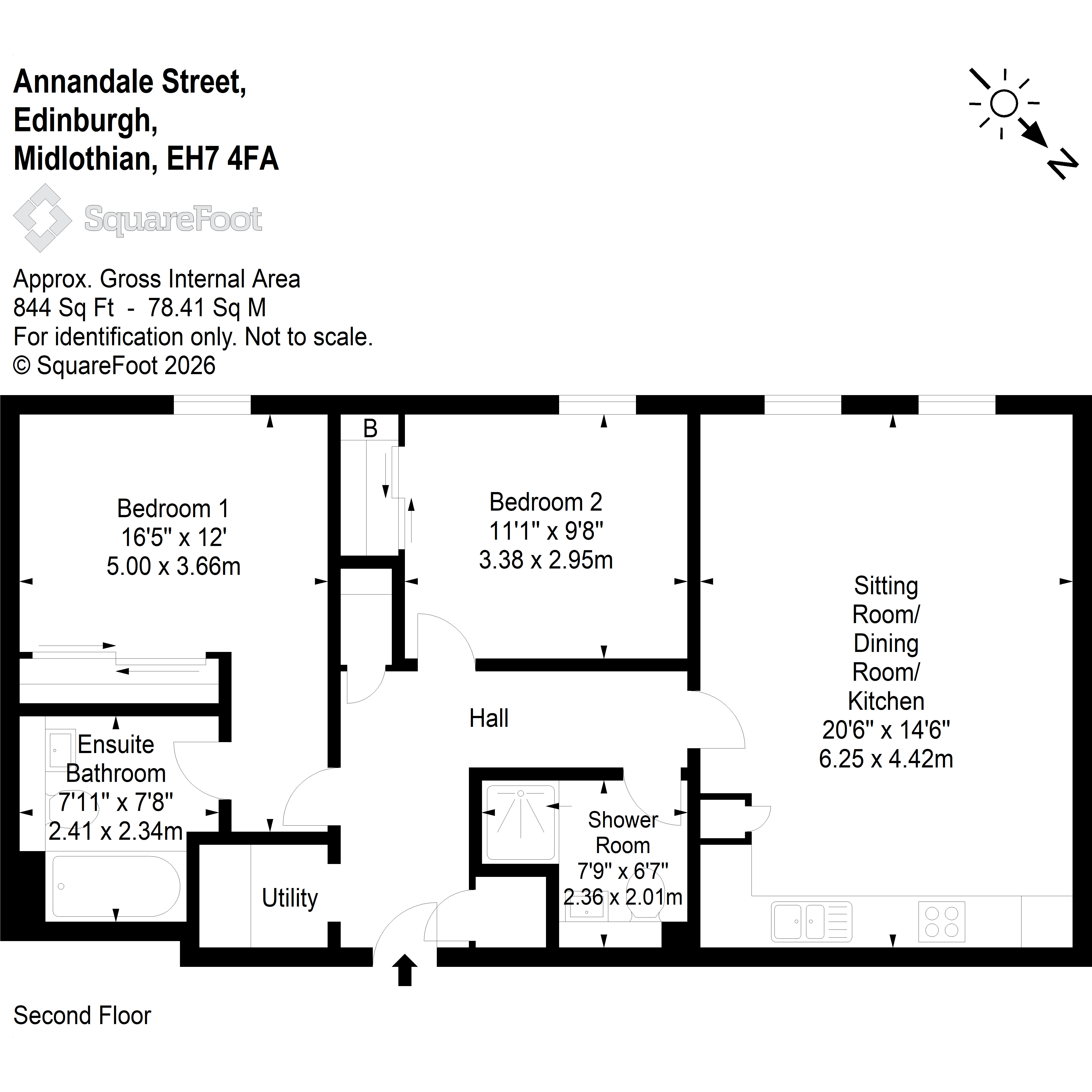 48 Annandale Street, Bellevue Edinburgh floorplan