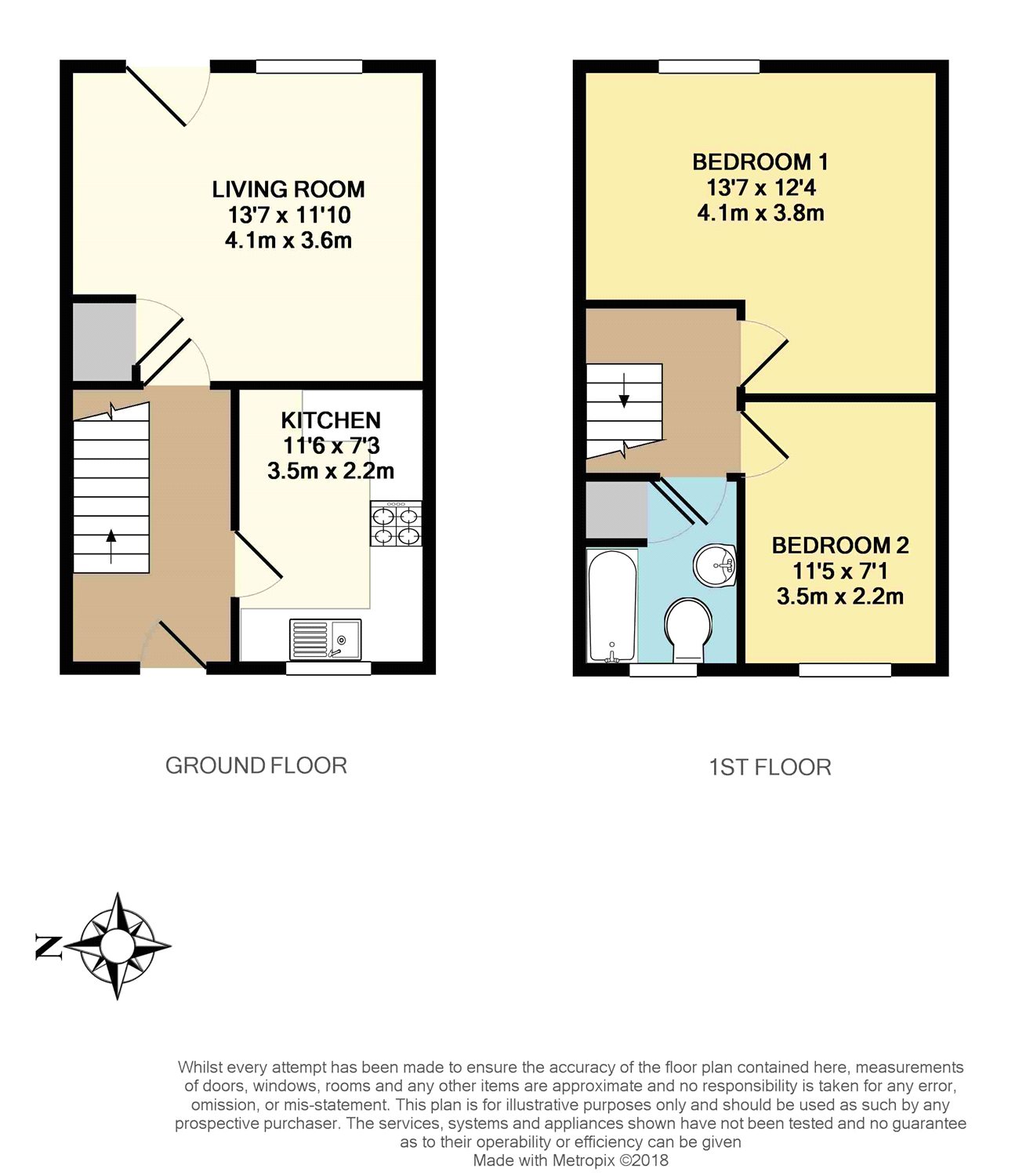 2 Bedrooms Terraced house for sale in Felthorpe Close, Lower Earley, Reading, Berkshire RG6