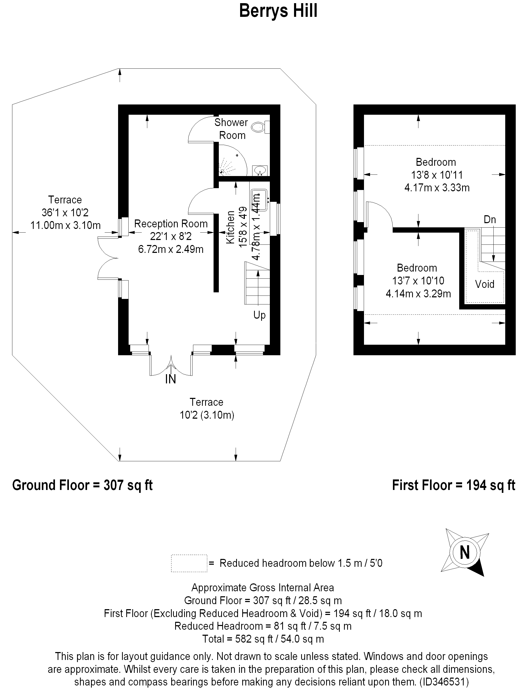 2 Bedrooms Detached house to rent in Berry's Hill, Westerham TN16