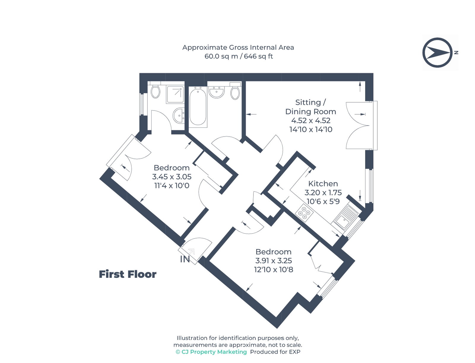 9, Clothall Corner, Baldock floorplan