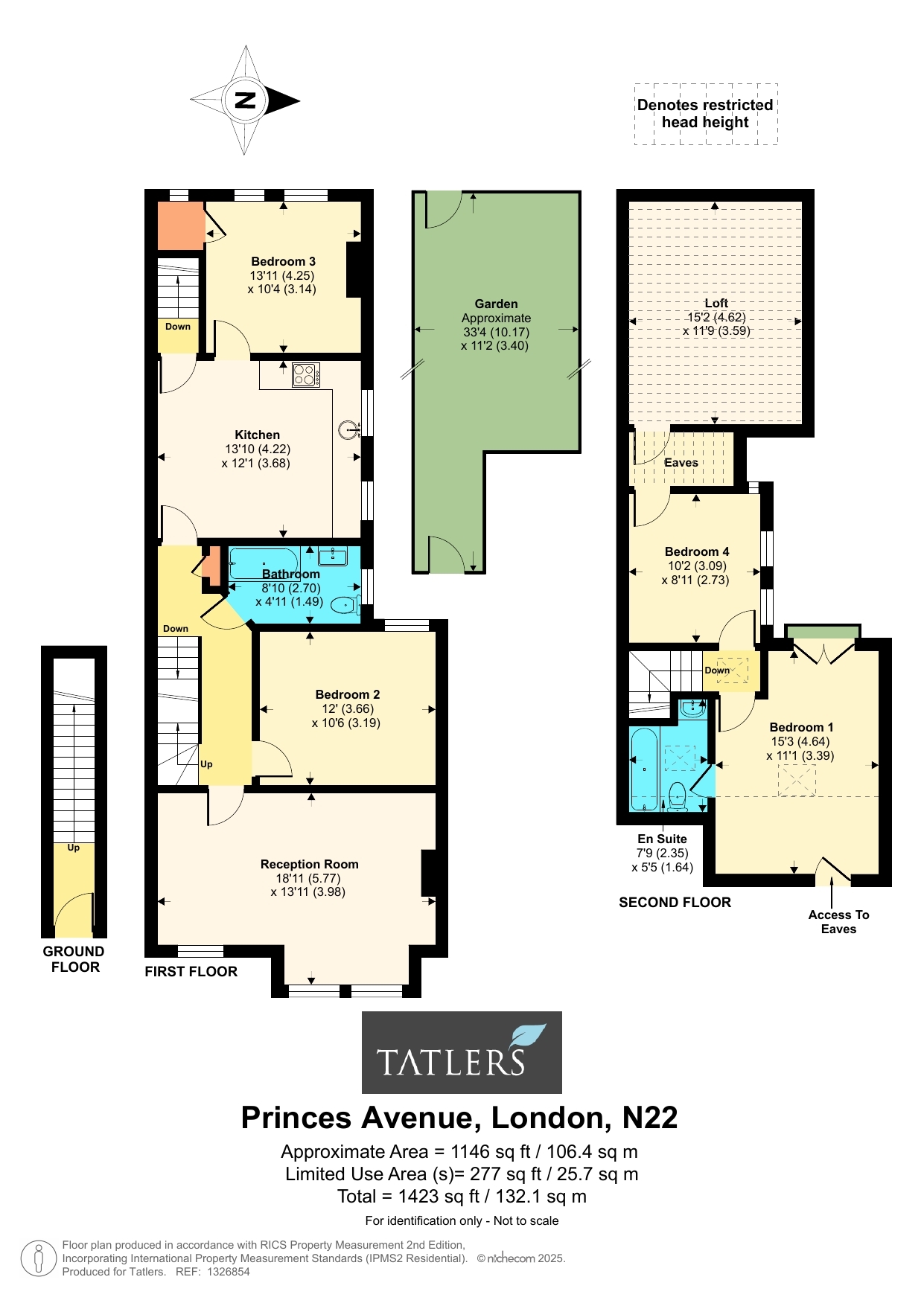 49, Princes Avenue, London floorplan