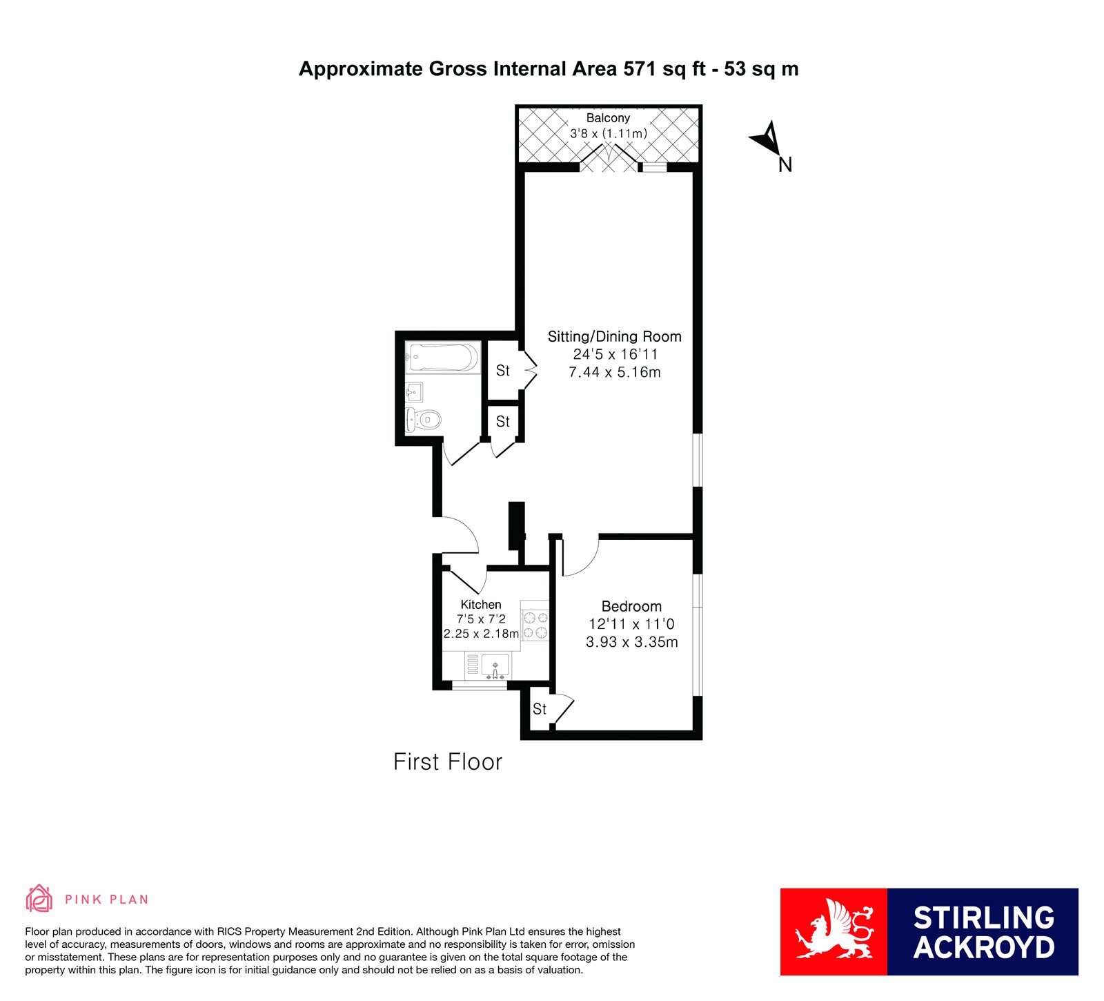 Flat 5, Cheval Court, 335, Upper Richmond Road, London floorplan