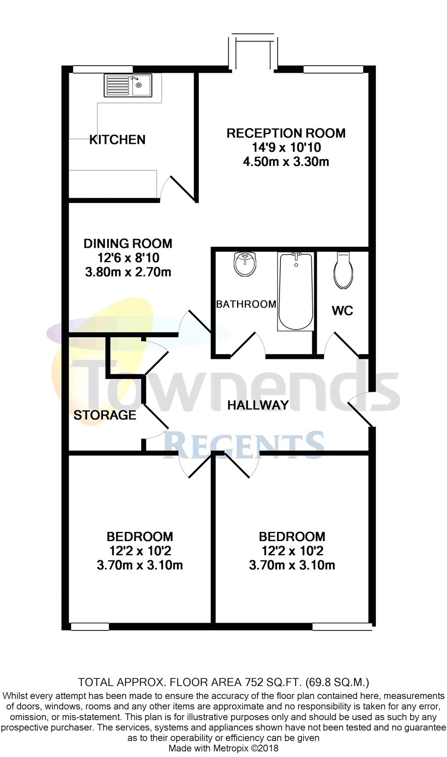 2 Bedrooms Flat for sale in The Causeway Court, Woking, Surrey GU21