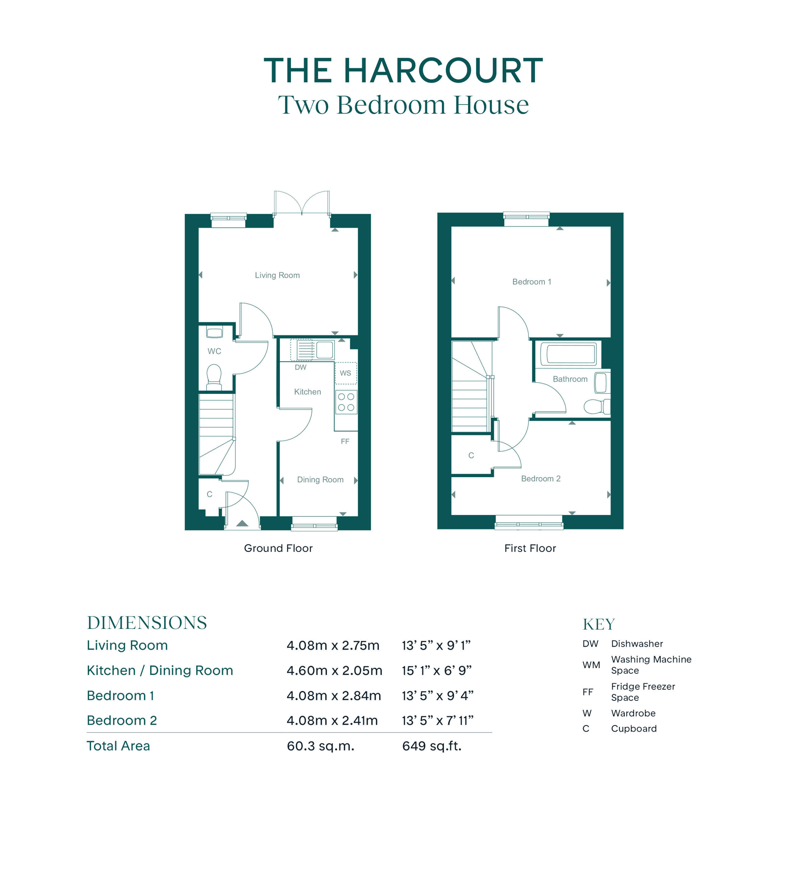 15 ballerina grove - Harcourt RL flatfair, Leaf Living at Edwalton Fields, Nottingham, NG12, Edwalton floorplan