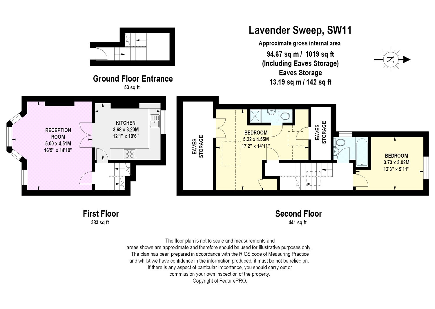 2 Bedrooms Flat to rent in Lavender Sweep, Battersea, London SW11