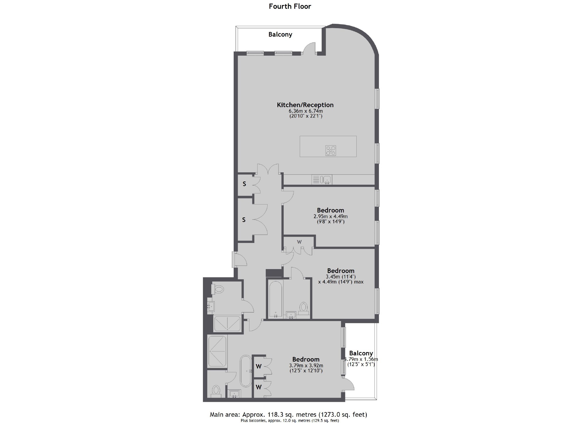 Crisp Road, London floorplan