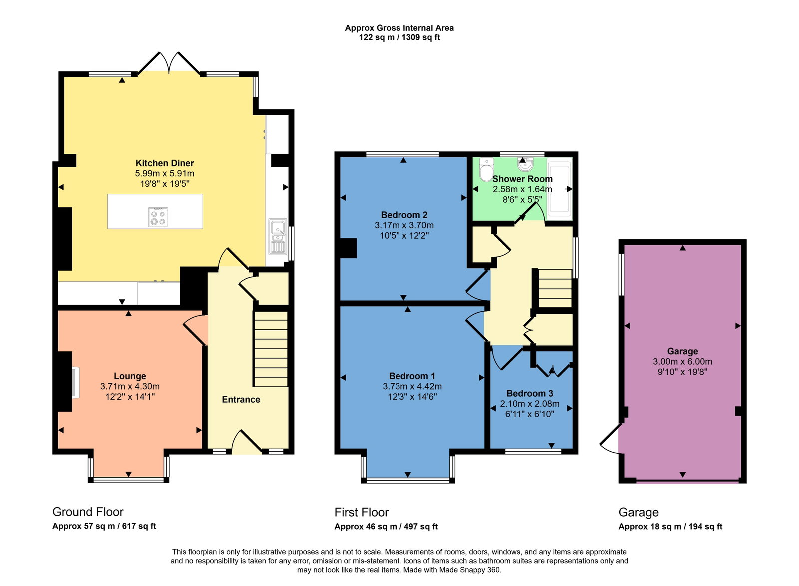 Clifton Court, Workington floorplan
