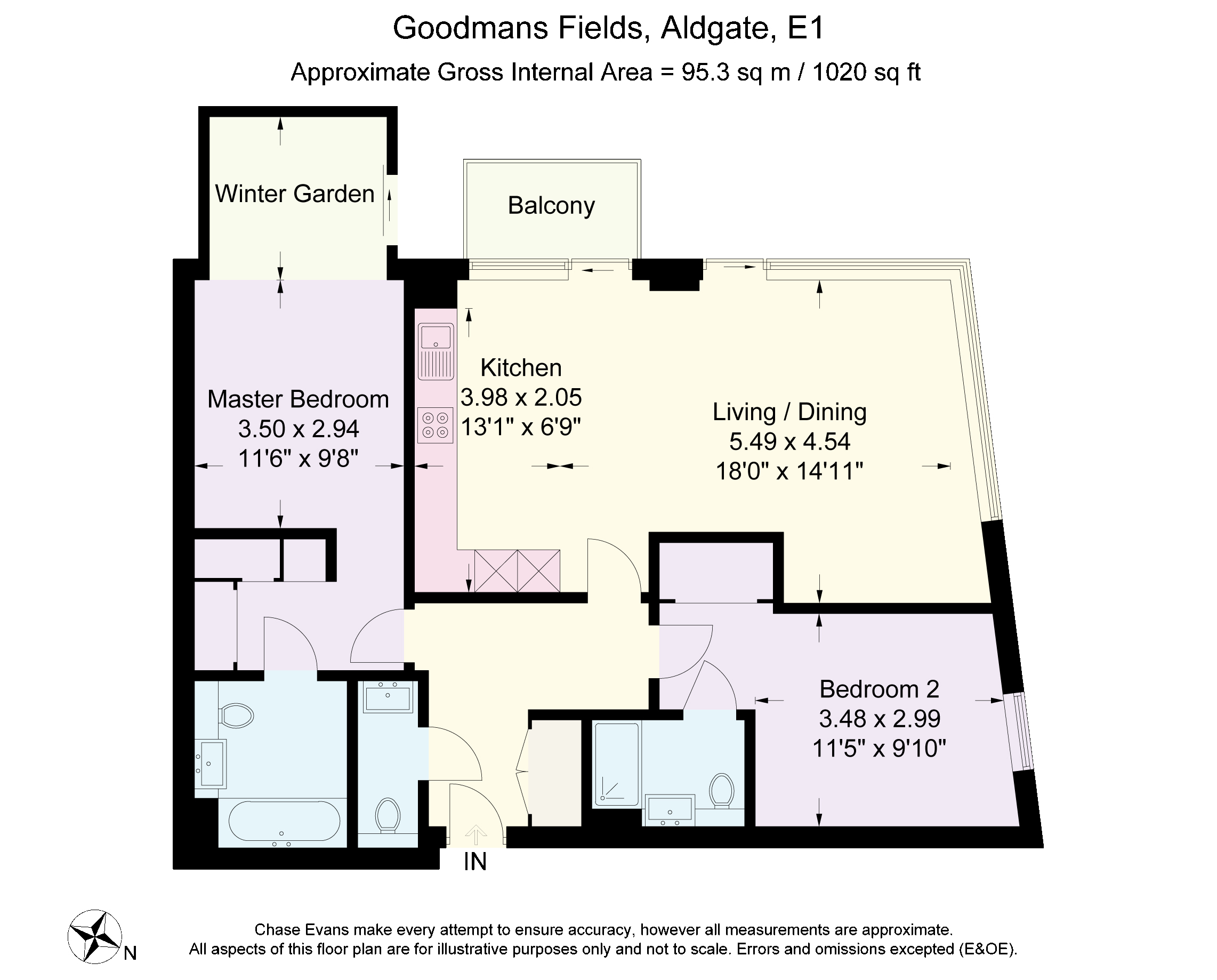 2 Bedrooms Flat to rent in Cashmere House, Goodman's Fields, Aldgate E1
