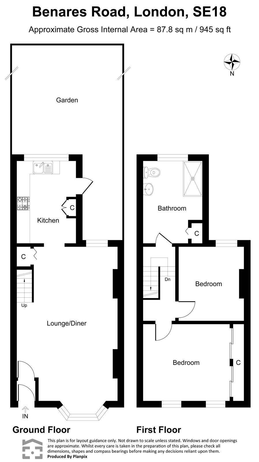 126, Benares Road, Plumstead floorplan