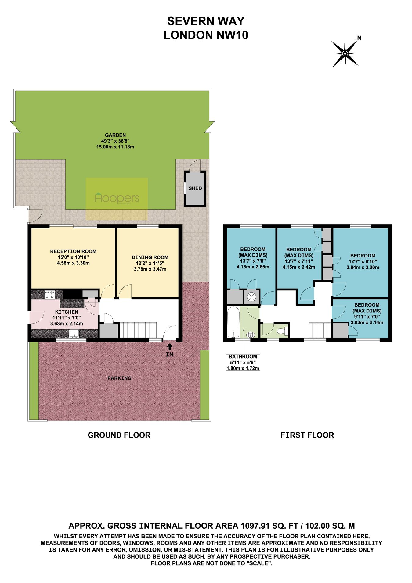 25, Severn Way, London floorplan