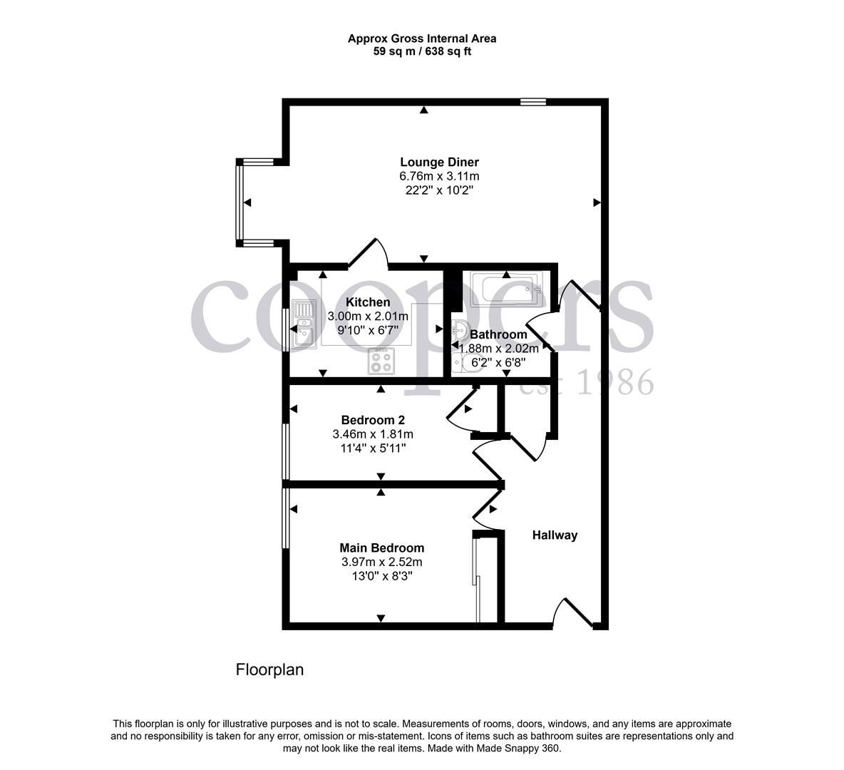 Copeswood Court, Sipson Road, West Drayton floorplan