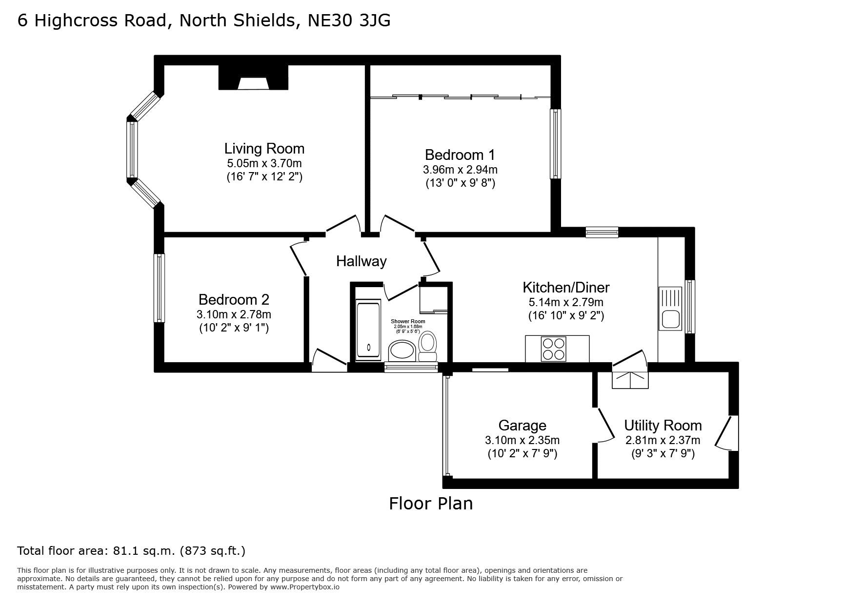 6, Highcross Road, North Shields floorplan