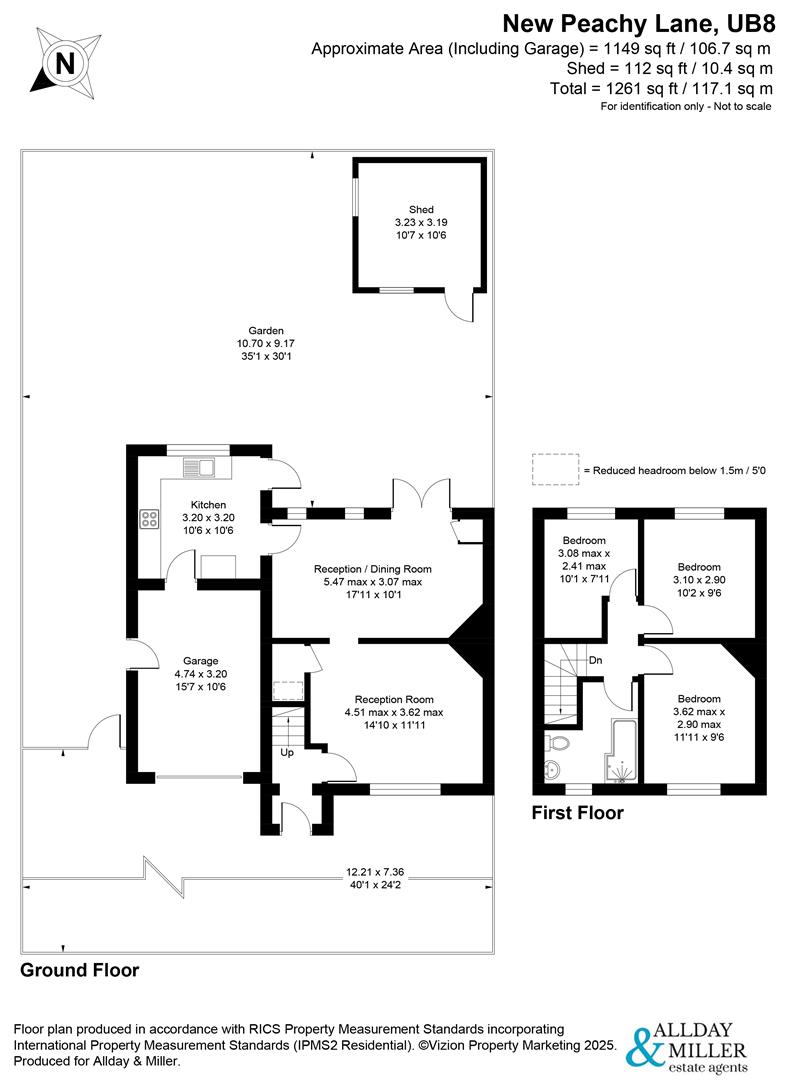 New Peachey Lane, Uxbridge floorplan