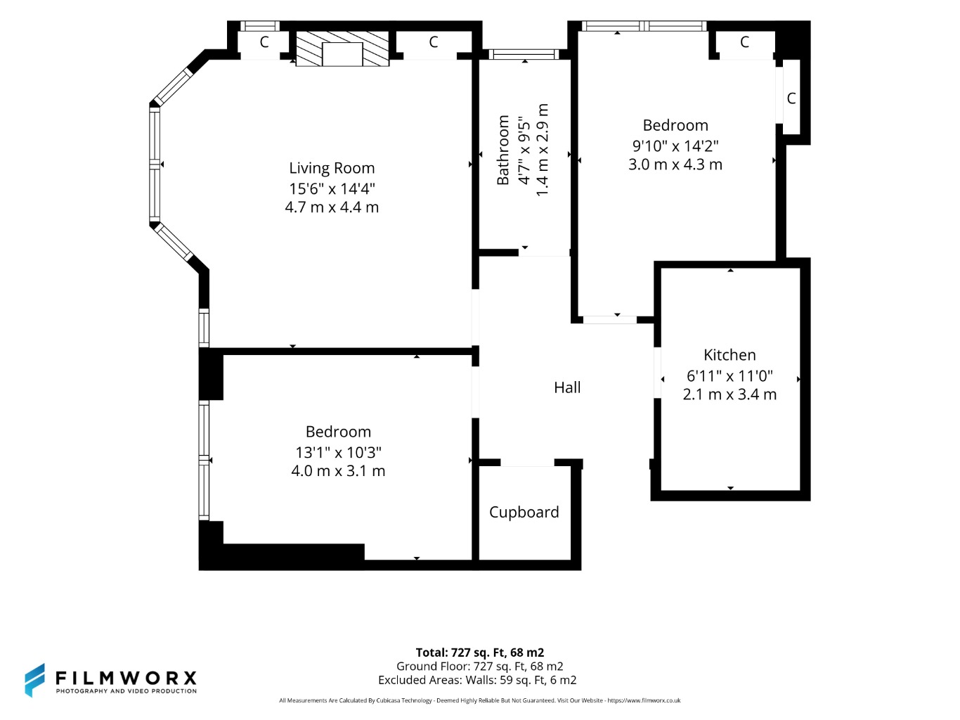 Flat 2/2 4 Woodcroft Avenue Glasgow G11 7HU floorplan