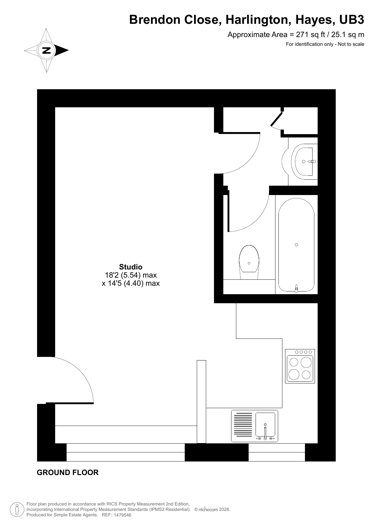81, Brendon Close, harlington floorplan