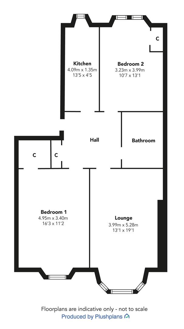 2.1, 33, Kelly Street, Greenock floorplan