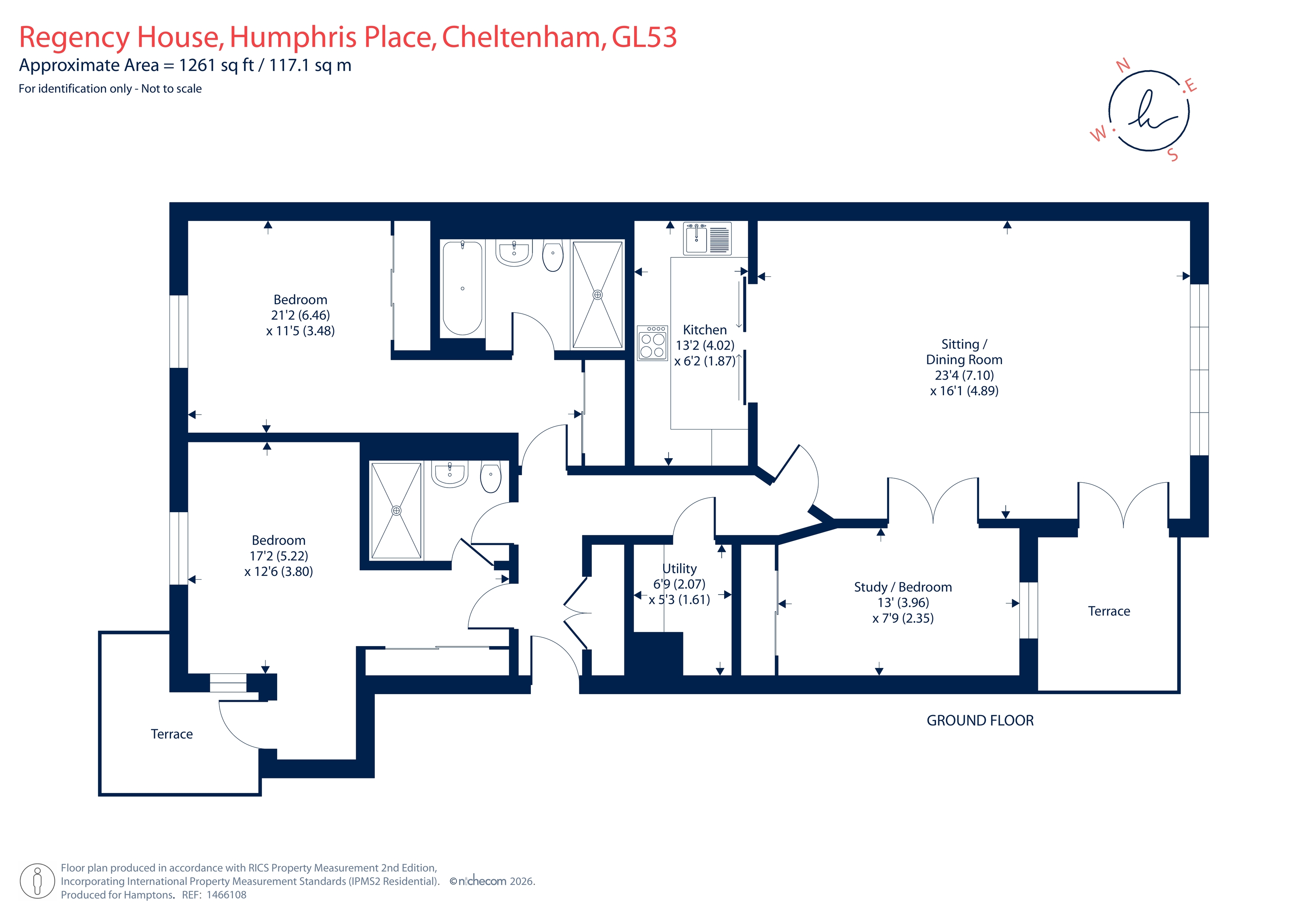 8 Regency House, Humphris Place, Cheltenham floorplan