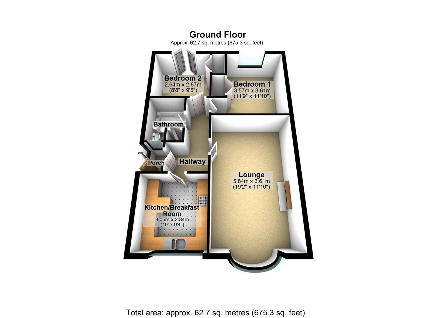 Cotswold Drive, Garforth, Leeds LS25, 2 bedroom detached bungalow for