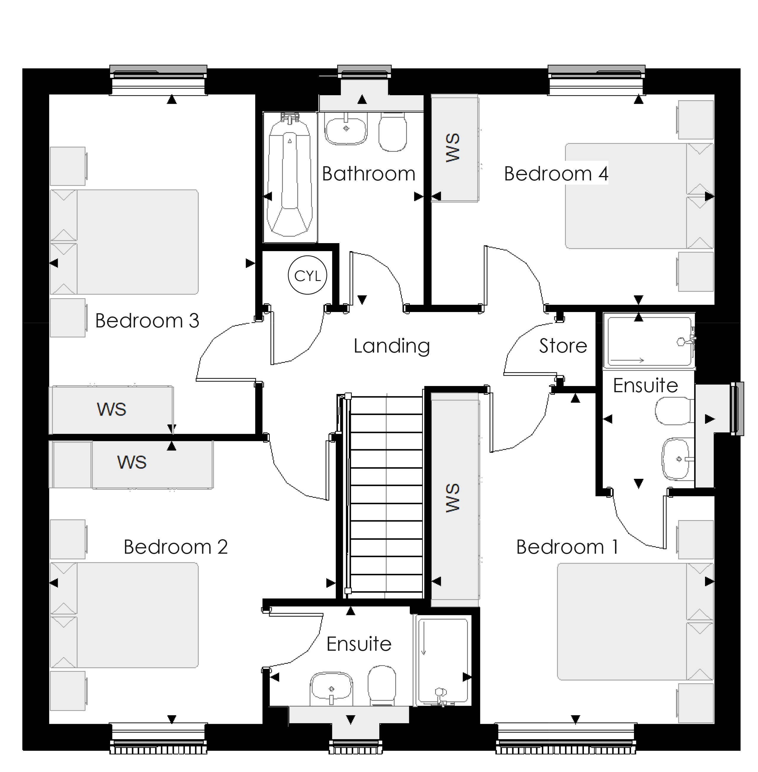 1004, Land At Northend, Creech St Michael floorplan