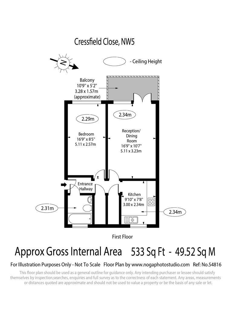 95, Cressfield Close, London floorplan