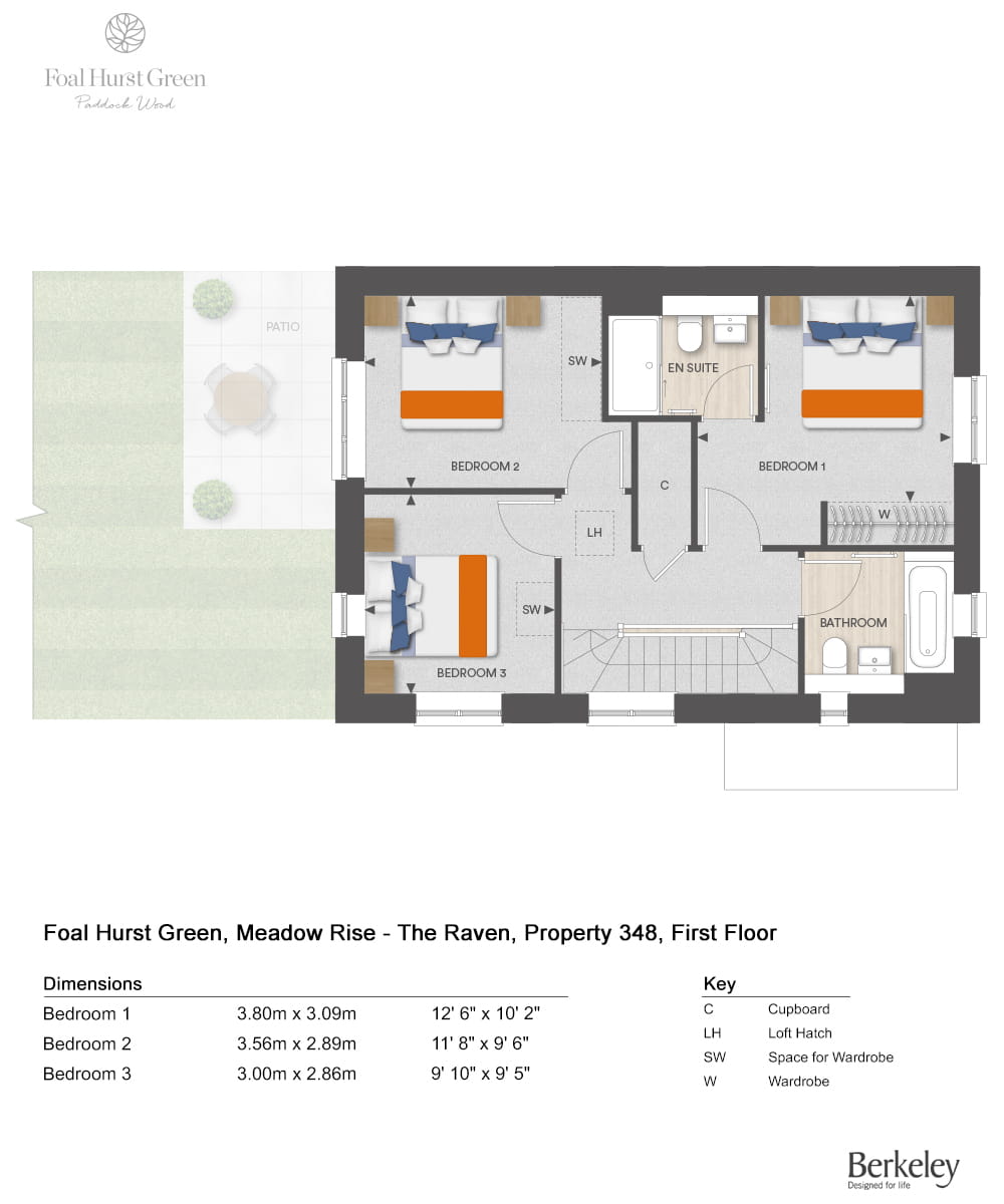 348, Paddock Wood, Tn12 6Gp, Paddock Wood floorplan