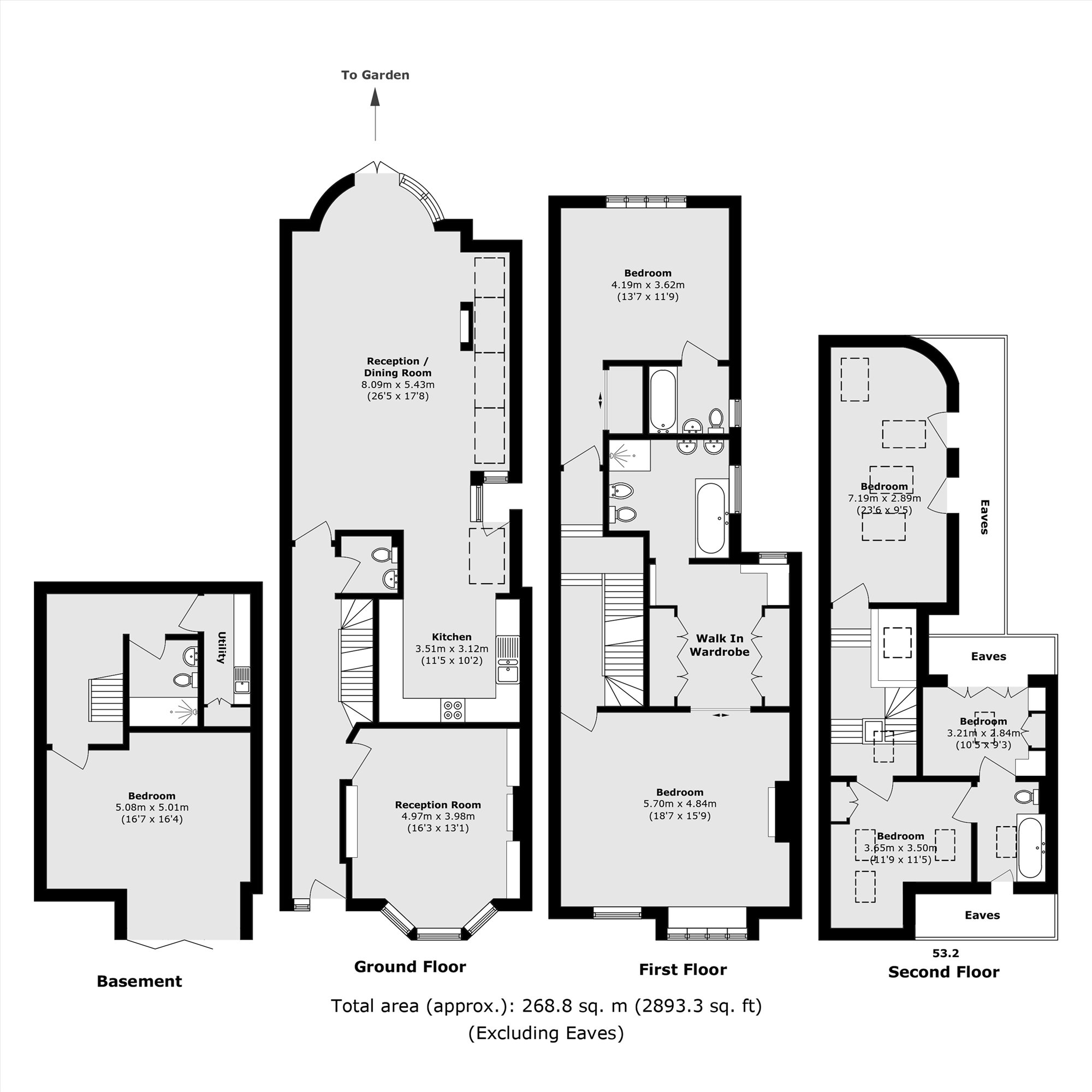 96, Park Hill, London floorplan
