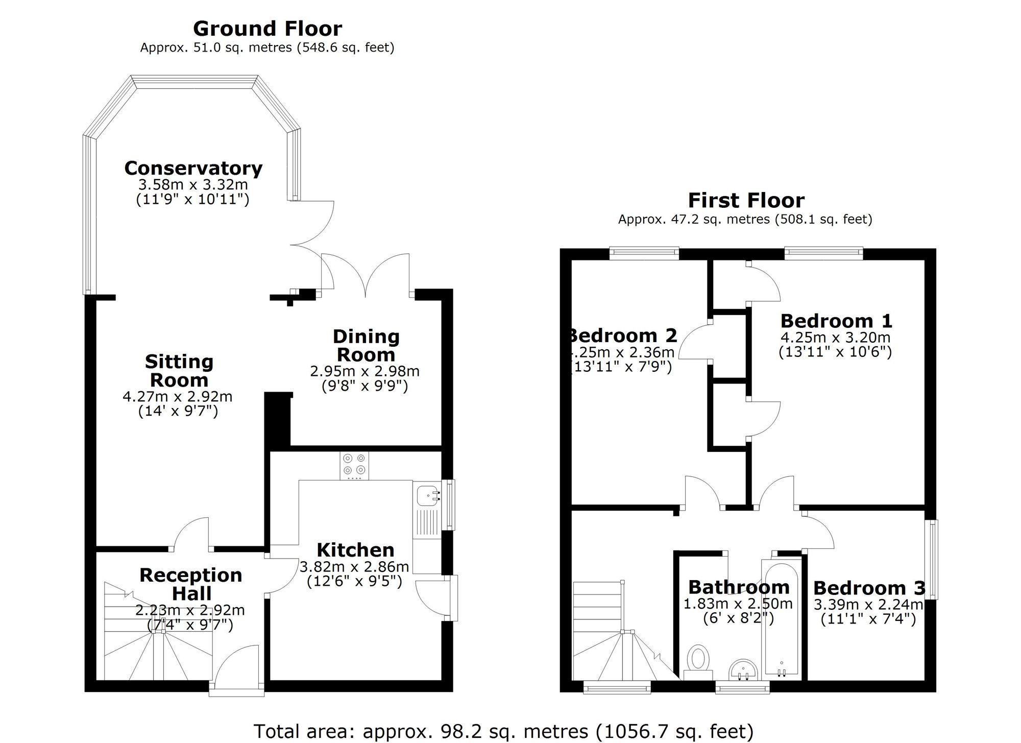 5 Denman Close, Retford floorplan