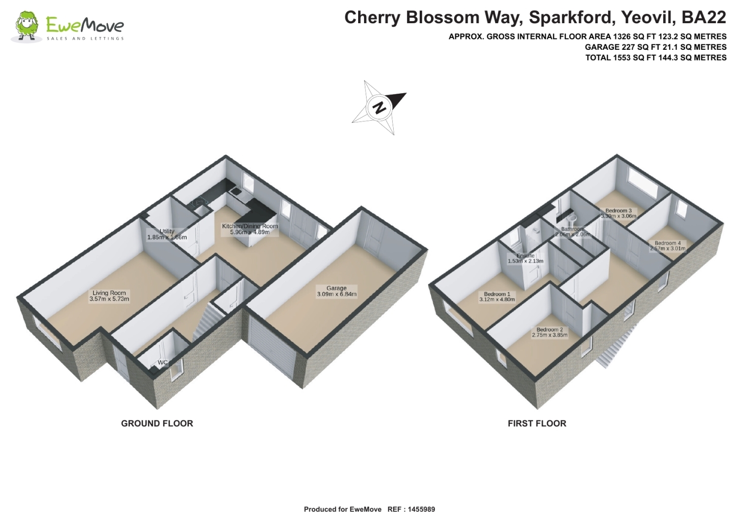 22, Cherry Blossom Way, Yeovil floorplan