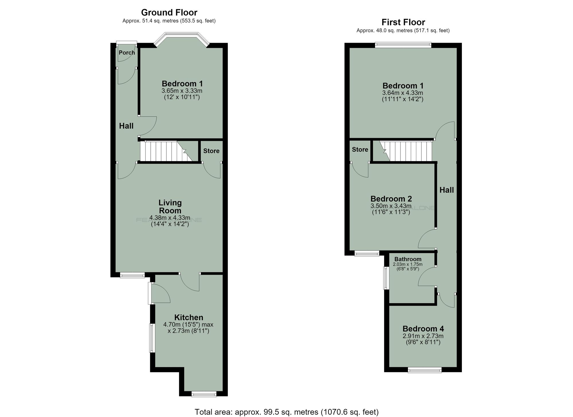 144 St. Georges Road, Coventry floorplan