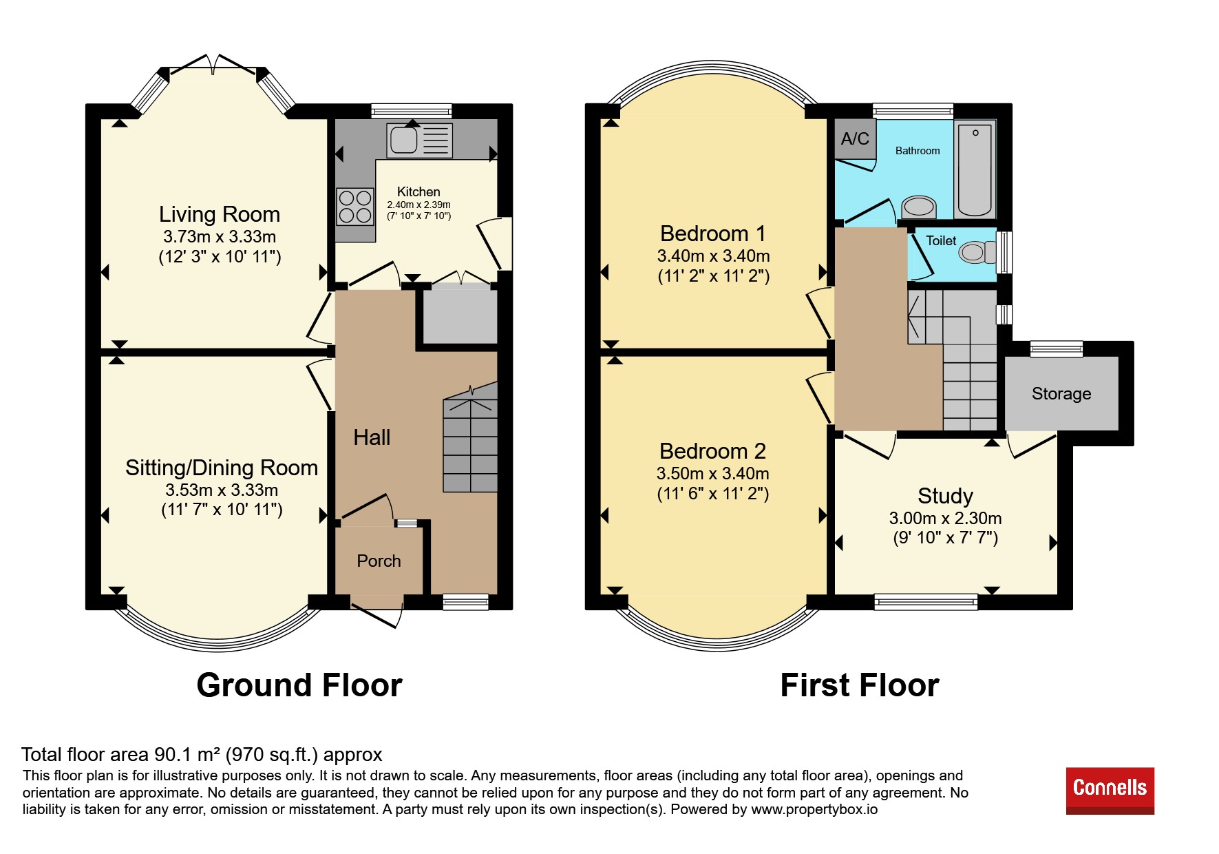 90, Beeches Drive, Birmingham floorplan
