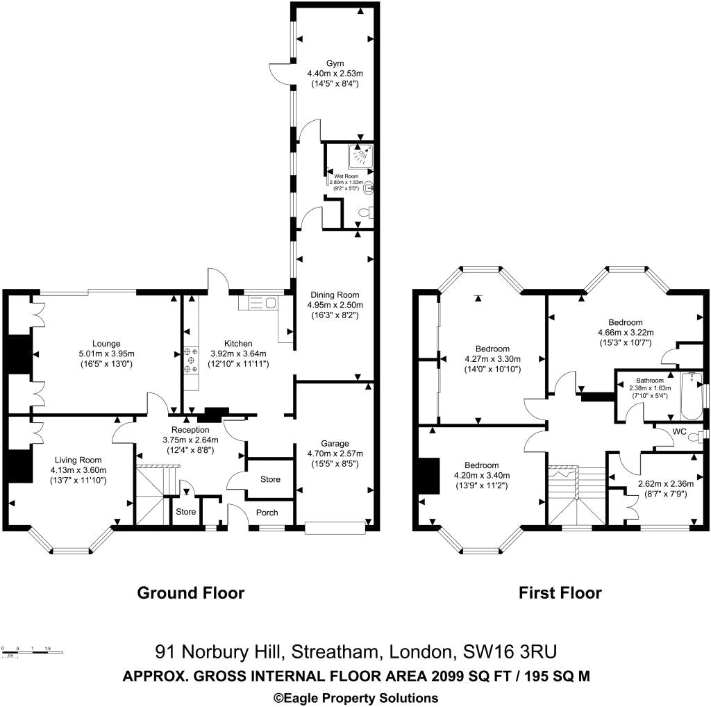 91, Norbury Hill, London floorplan