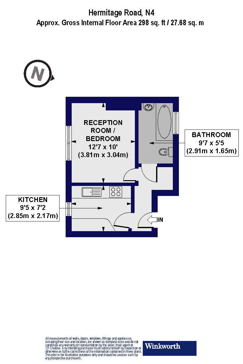Hermitage Road, London floorplan