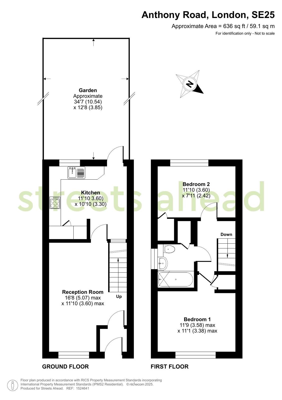 60, Anthony Road, London floorplan