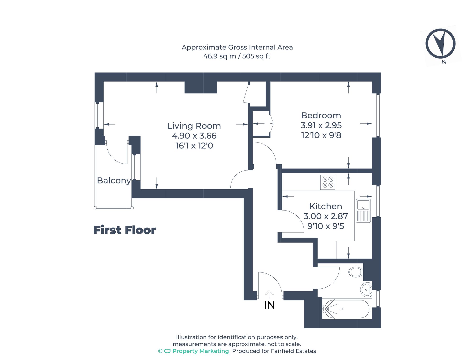 10 Padgate House Ainsdale Road, Watford floorplan