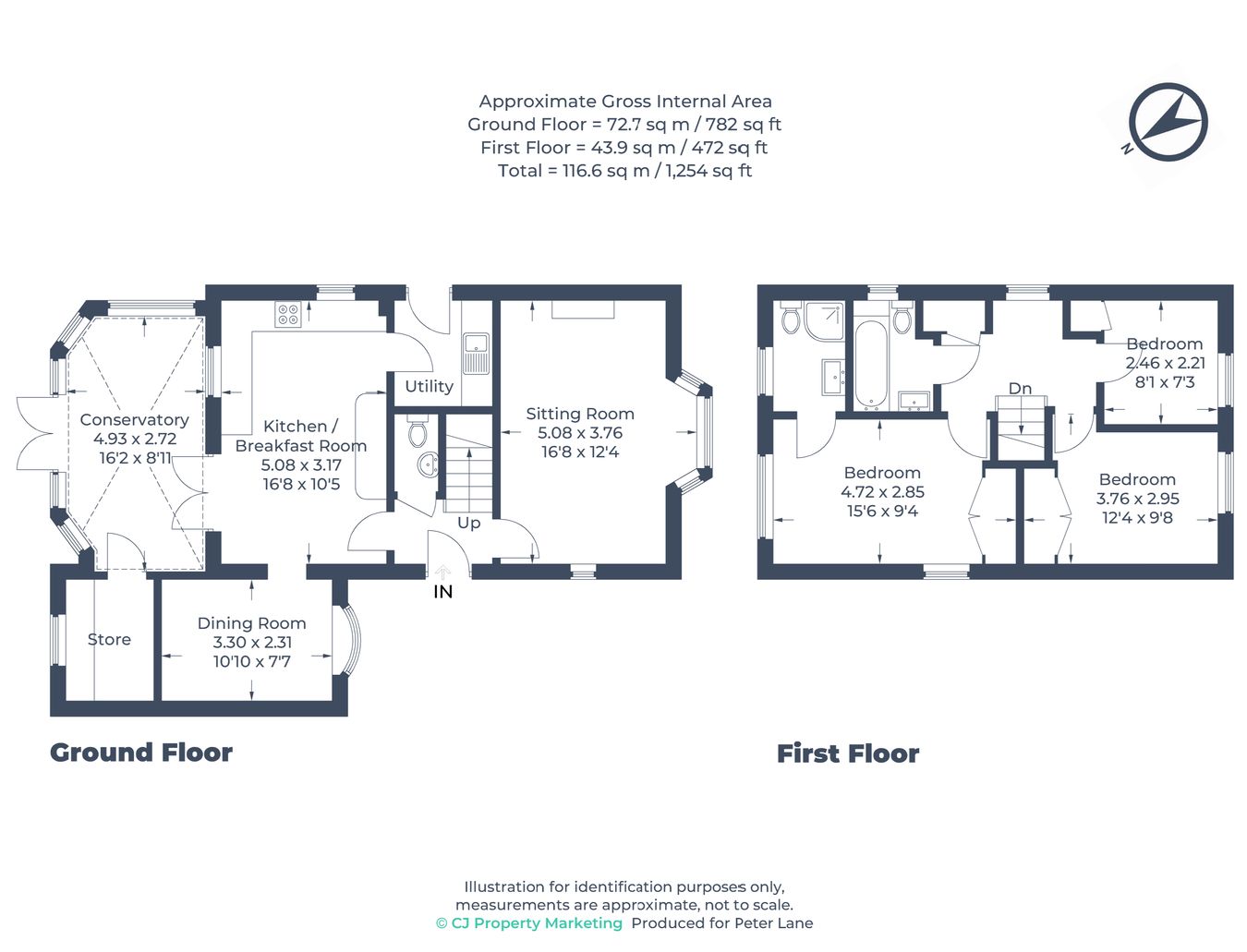 9, Popham Close, St Neots floorplan